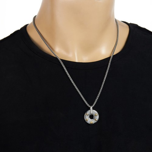 Tibetan Om Mani Padme Hum Peace Buckle Creativity Necklace