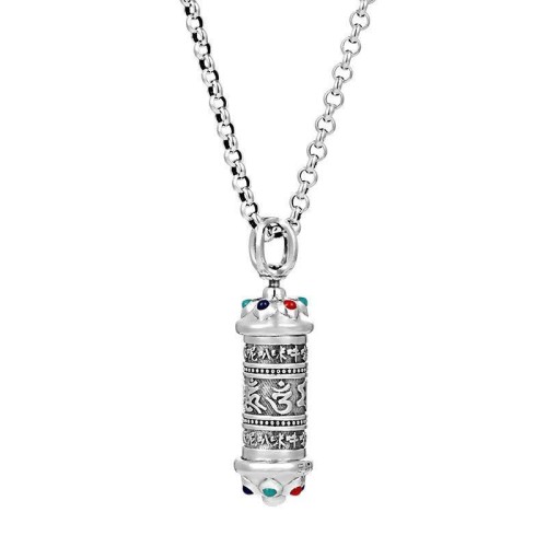 Tibetan Om Mani Padme Hum Focus Necklace Tibetan Om Mani Padme Hum Focus Necklace