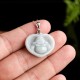 925 Silver Laughing Buddha White Jade Luck Necklace 925 Silver Laughing Buddha White Jade Luck Necklace