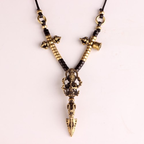 Tibetan Ganesh Elephant God of Wealth Vajra Pendant Tibetan Ganesh Elephant God of Wealth Vajra Pendant