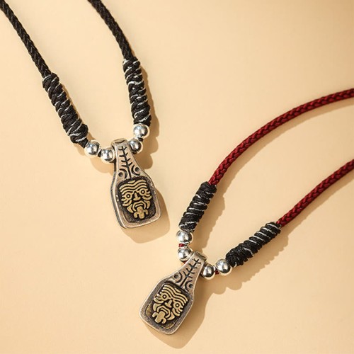 Tibetan 925 Sterling Silver Zakiram Goddess of Wealth Protection Necklace Tibetan 925 Sterling Silver Zakiram Goddess of Wealth Protection Necklace
