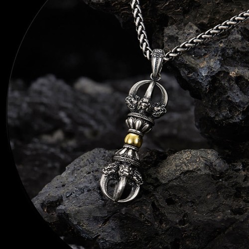 Tibetan Dorje Vajra Wealth Necklace Pendant Tibetan Dorje Vajra Wealth Necklace Pendant