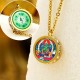Tibetan Yellow God of Wealth Crystal Necklace Tibetan Yellow God of Wealth Crystal Necklace