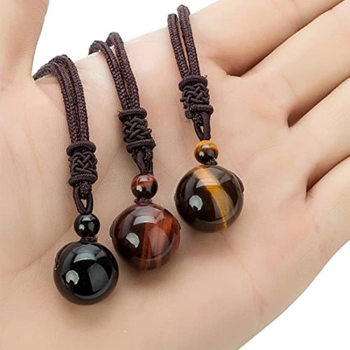 Tibetan Tiger's Eye Protection Necklace Tibetan Tiger's Eye Protection Necklace