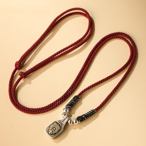 Tibetan 925 Sterling Silver Zakiram Goddess of Wealth Protection Necklace Tibetan 925 Sterling Silver Zakiram Goddess of Wealth Protection Necklace