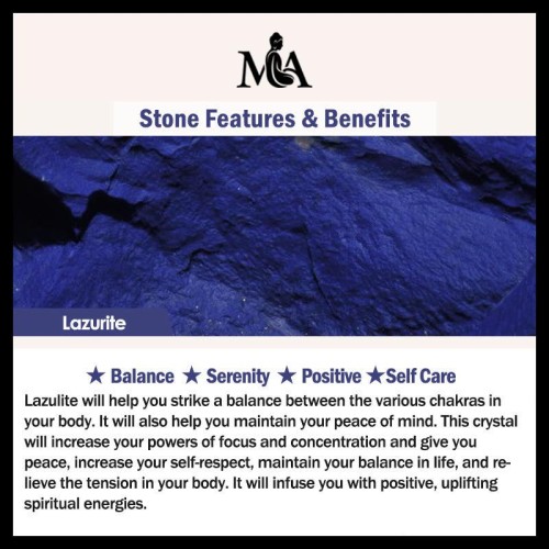 925 Silver Lazurite Lotus Flower Self-Care Necklace 925 Silver Lazurite Lotus Flower Self-Care Necklace