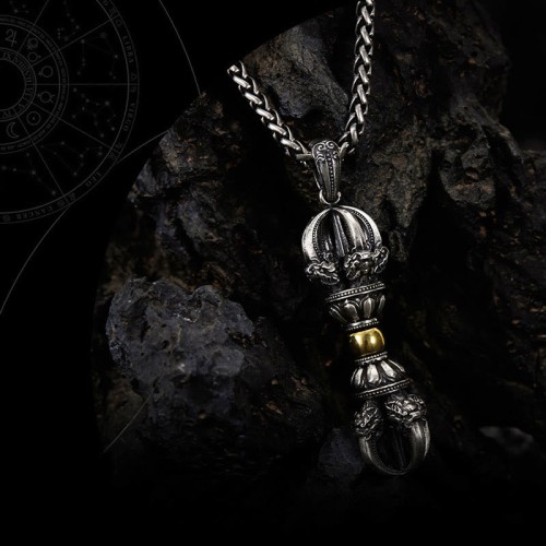 Tibetan Dorje Vajra Wealth Necklace Pendant Tibetan Dorje Vajra Wealth Necklace Pendant