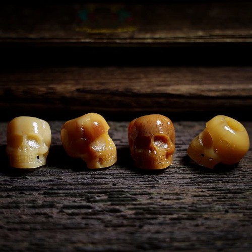 Tibetan Camel Bone Skull Protection Necklace Tibetan Camel Bone Skull Protection Necklace