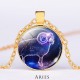 12 Constellations Zodiac Moon Star Protection Necklace 12 Constellations Zodiac Moon Star Protection Necklace