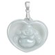 925 Silver Laughing Buddha White Jade Luck Necklace 925 Silver Laughing Buddha White Jade Luck Necklace