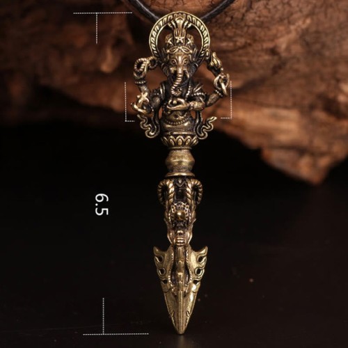 Tibetan Ganesh Elephant God of Wealth Vajra Pendant Tibetan Ganesh Elephant God of Wealth Vajra Pendant