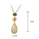 925 Silver Hetian White Jade Water Drop Necklace 925 Silver Hetian White Jade Water Drop Necklace