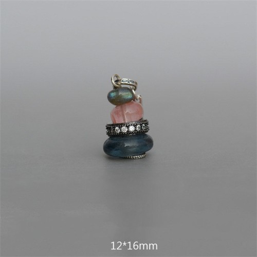 Zen Cairn Labradorite Crystal Calm Necklace Zen Cairn Labradorite Crystal Calm Necklace