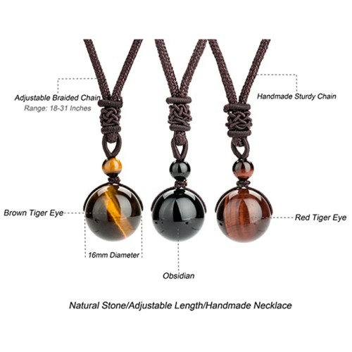 Tibetan Tiger's Eye Protection Necklace Tibetan Tiger's Eye Protection Necklace