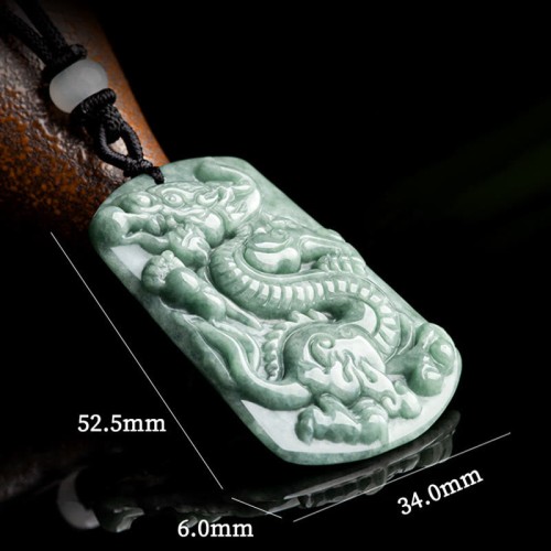 Year of the Dragon Jade Success Amulet Necklace Year of the Dragon Jade Success Amulet Necklace