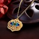 Tibet Auspicious Clouds Copper Luck Necklace