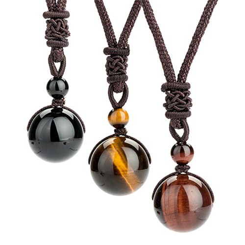 Tibetan Tiger's Eye Protection Necklace Tibetan Tiger's Eye Protection Necklace