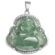 925 Silver Laughing Buddha Jade Luck Necklace 925 Silver Laughing Buddha Jade Luck Necklace