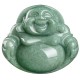 Laughing Buddha Cyan Jade Harmony Necklace Pendant