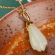 925 Silver Plated Gold Hetian Jade Magnolia Abundance Pendant 925 Silver Plated Gold Hetian Jade Magnolia Abundance Pendant