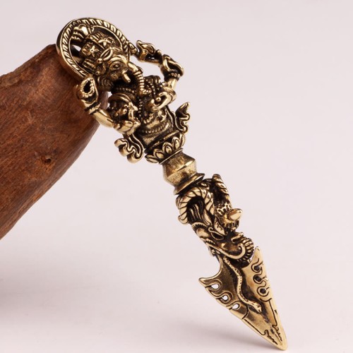 Tibetan Ganesh Elephant God of Wealth Vajra Pendant Tibetan Ganesh Elephant God of Wealth Vajra Pendant