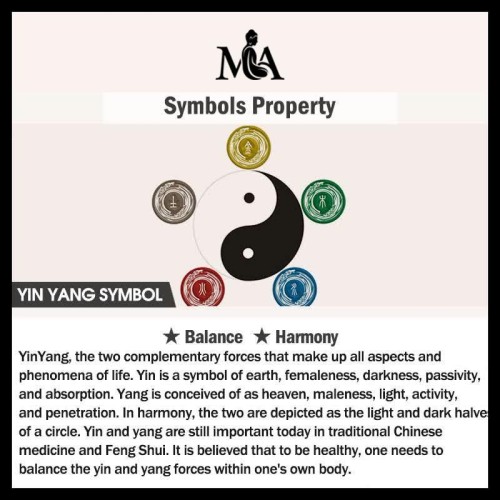Taoism Five Sacred Mountains Yin Yang Liuli Crystal Balance Necklace Taoism Five Sacred Mountains Yin Yang Liuli Crystal Balance Necklace