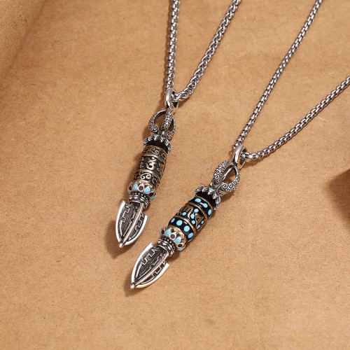 Tibetan Om Mani Padme Hum Protection Necklace Tibetan Om Mani Padme Hum Protection Necklace