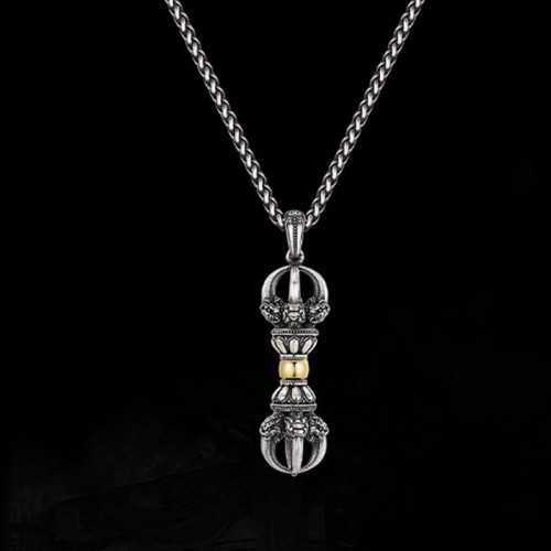 Tibetan Dorje Vajra Wealth Necklace Pendant Tibetan Dorje Vajra Wealth Necklace Pendant