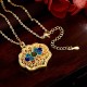 Tibet Auspicious Clouds Copper Luck Necklace