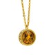 Tibetan Yellow God of Wealth Crystal Necklace Tibetan Yellow God of Wealth Crystal Necklace