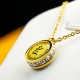 Tibetan Yellow God of Wealth Crystal Necklace Tibetan Yellow God of Wealth Crystal Necklace