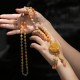 Tibetan Golden Silk Jade Wealth Pendant Necklace Tibetan Golden Silk Jade Wealth Pendant Necklace