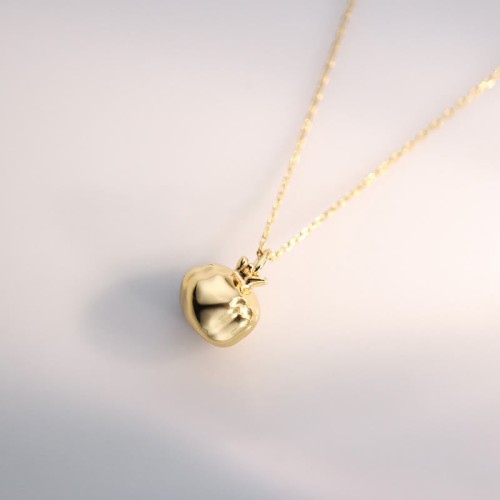 925 Silver Gold-Plated Garnet Crystal Necklace