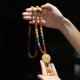 Tibetan Golden Silk Jade Wealth Pendant Necklace Tibetan Golden Silk Jade Wealth Pendant Necklace