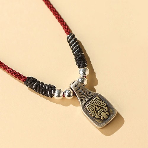 Tibetan 925 Sterling Silver Zakiram Goddess of Wealth Protection Necklace Tibetan 925 Sterling Silver Zakiram Goddess of Wealth Protection Necklace