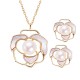925 Silver Pearl Camellia Happiness Necklace
