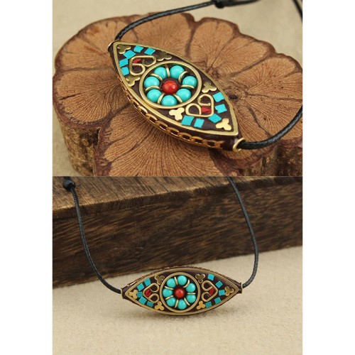 Tibetan Turquoise Bead Protection Necklace