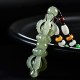 Tibetan Hetian Jade Dorje Vajra Success Necklace