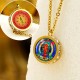 Tibetan Yellow God of Wealth Crystal Necklace Tibetan Yellow God of Wealth Crystal Necklace