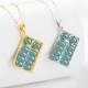 925 Silver Jade Abacus Abundance Necklace 925 Silver Jade Abacus Abundance Necklace