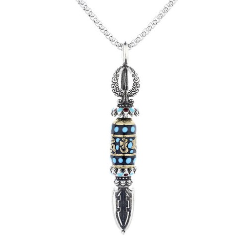 Tibetan Om Mani Padme Hum Protection Necklace Tibetan Om Mani Padme Hum Protection Necklace