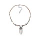 Tibetan Crystal Copper Luck Tassel Necklace