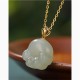 925 Silver Hetian White Jade Cat Paw Luck Necklace 925 Silver Hetian White Jade Cat Paw Luck Necklace