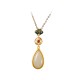 925 Silver Hetian White Jade Water Drop Necklace 925 Silver Hetian White Jade Water Drop Necklace