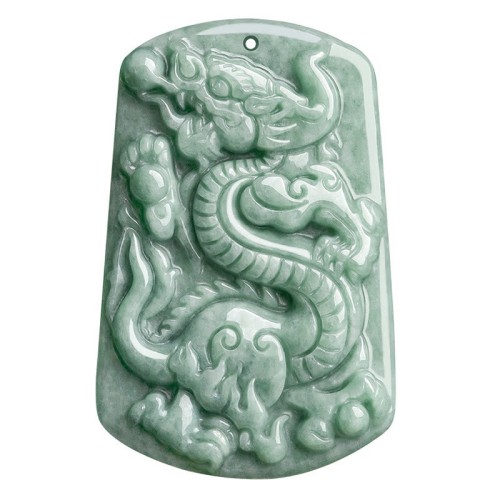 Year of the Dragon Jade Success Amulet Necklace Year of the Dragon Jade Success Amulet Necklace