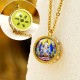 Tibetan Yellow God of Wealth Crystal Necklace Tibetan Yellow God of Wealth Crystal Necklace