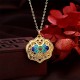 Tibet Auspicious Clouds Copper Luck Necklace