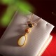 925 Silver Hetian White Jade Water Drop Necklace 925 Silver Hetian White Jade Water Drop Necklace
