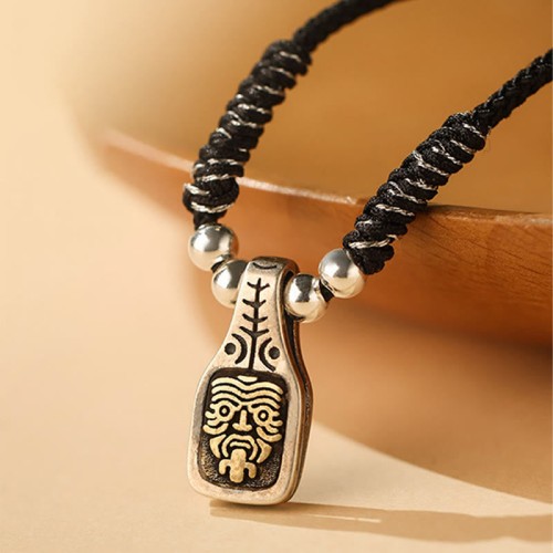 Tibetan 925 Sterling Silver Zakiram Goddess of Wealth Protection Necklace Tibetan 925 Sterling Silver Zakiram Goddess of Wealth Protection Necklace