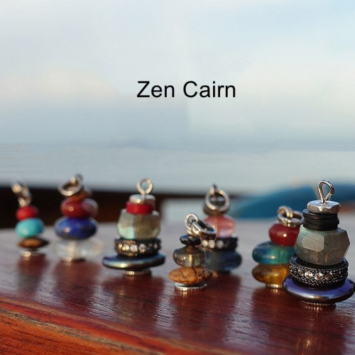 Zen Cairn Labradorite Crystal Calm Necklace Zen Cairn Labradorite Crystal Calm Necklace